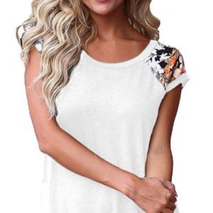 Women's fashion short sleeve T-shirt casual shirt